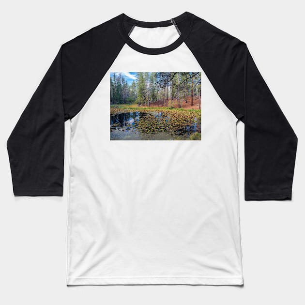 Lily Pond Baseball T-Shirt by algill